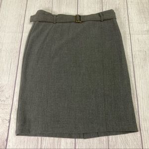 XOXO Belted Pencil Skirt